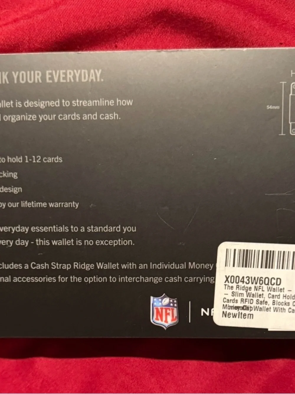 Ridge Slim RFID Blocking Wallet - Philadelphia Eagles Dark Teal